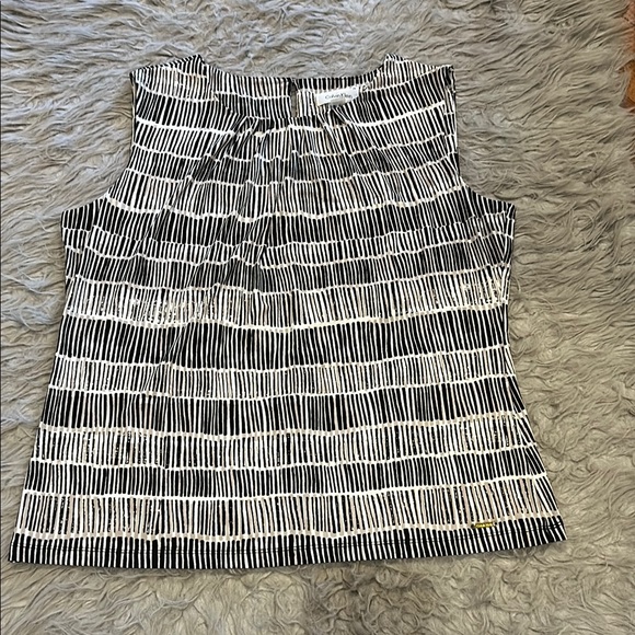 Calvin Klein Tops - Calvin Klein women’s polyester black and white design tank top